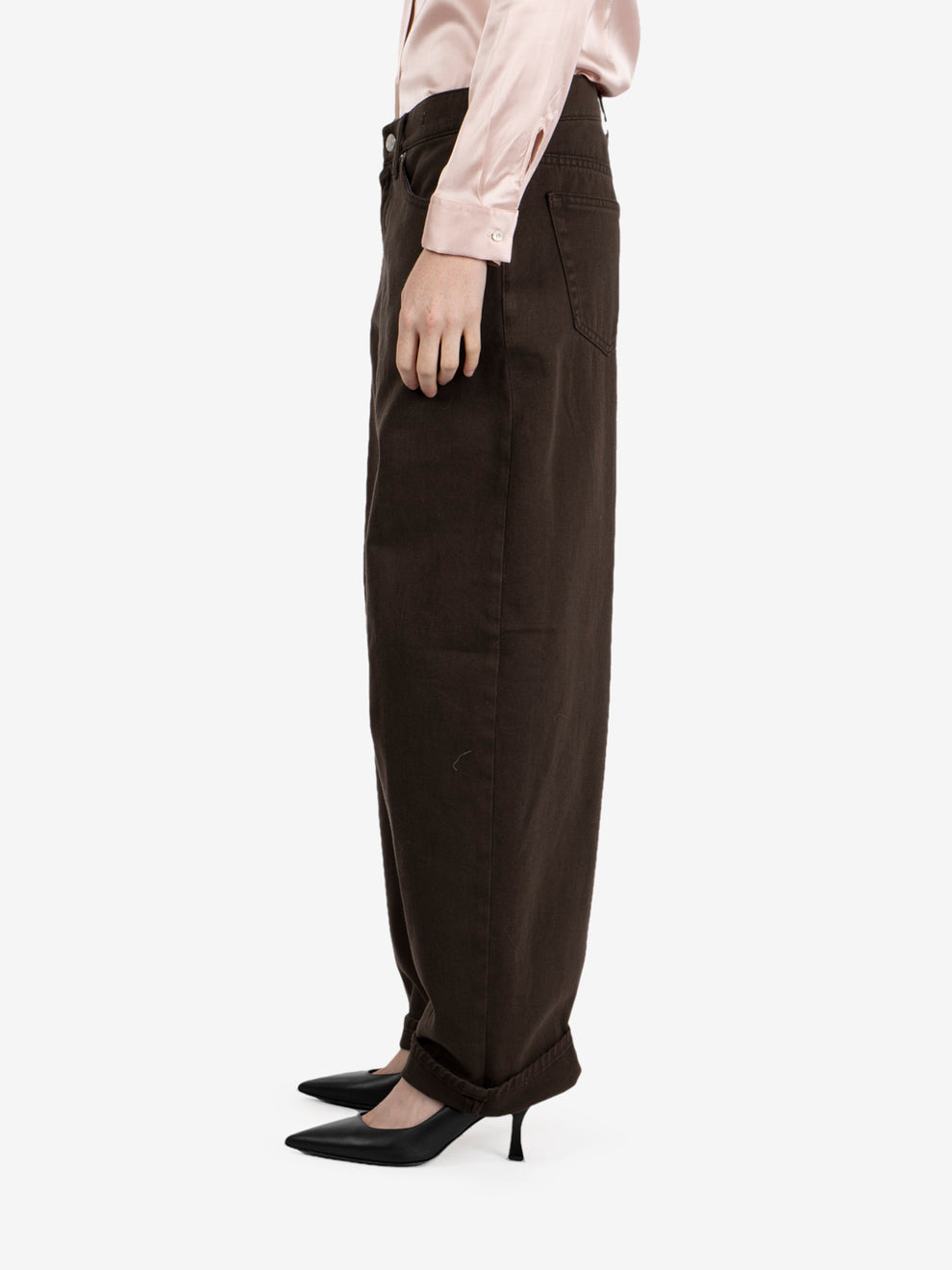 Laila dark brown jeans