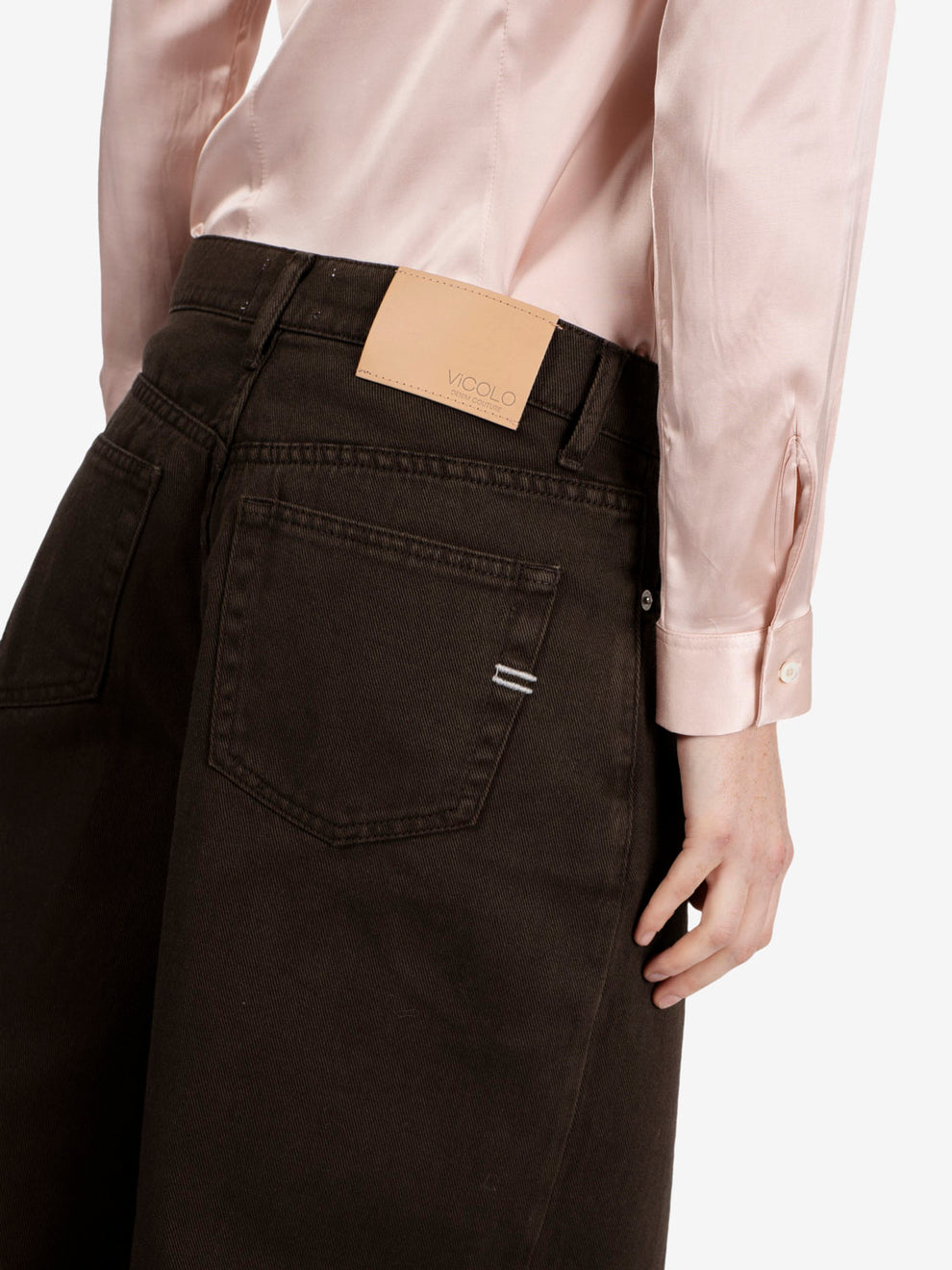 Laila dark brown jeans