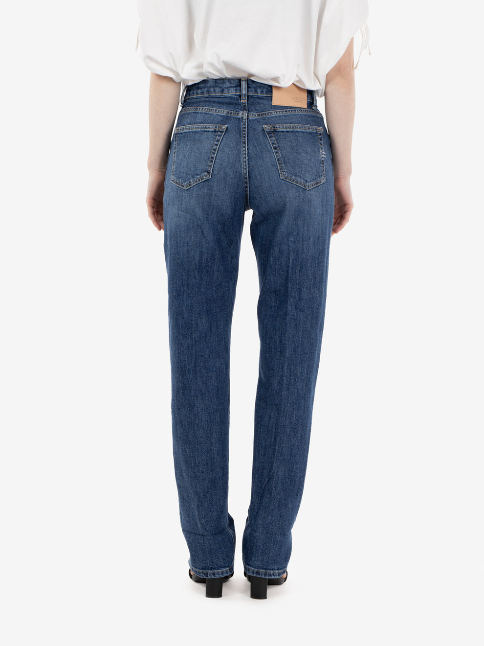 Maggie mom fit blue denim jeans