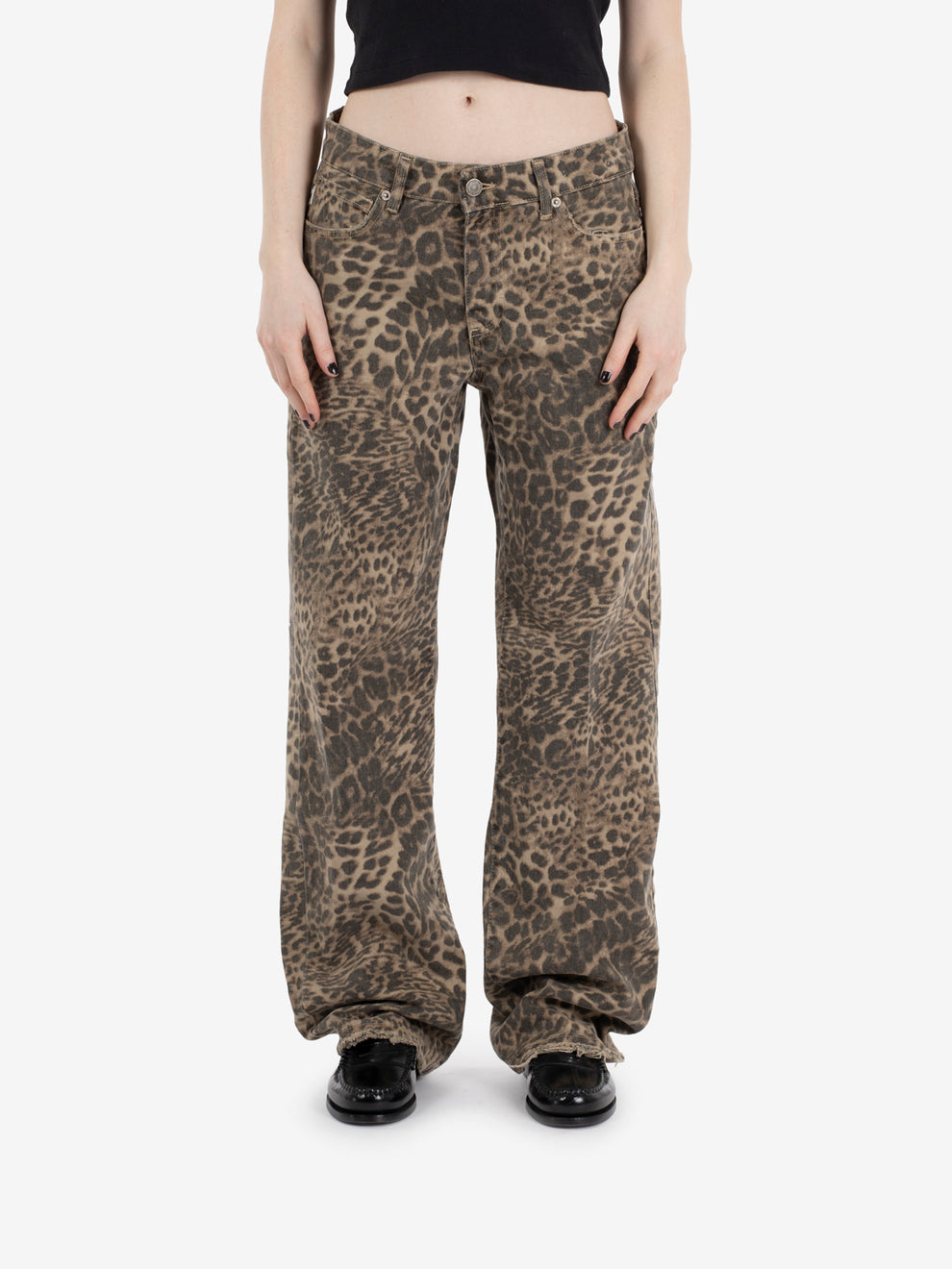 Melody spotted beige / dark brown jeans