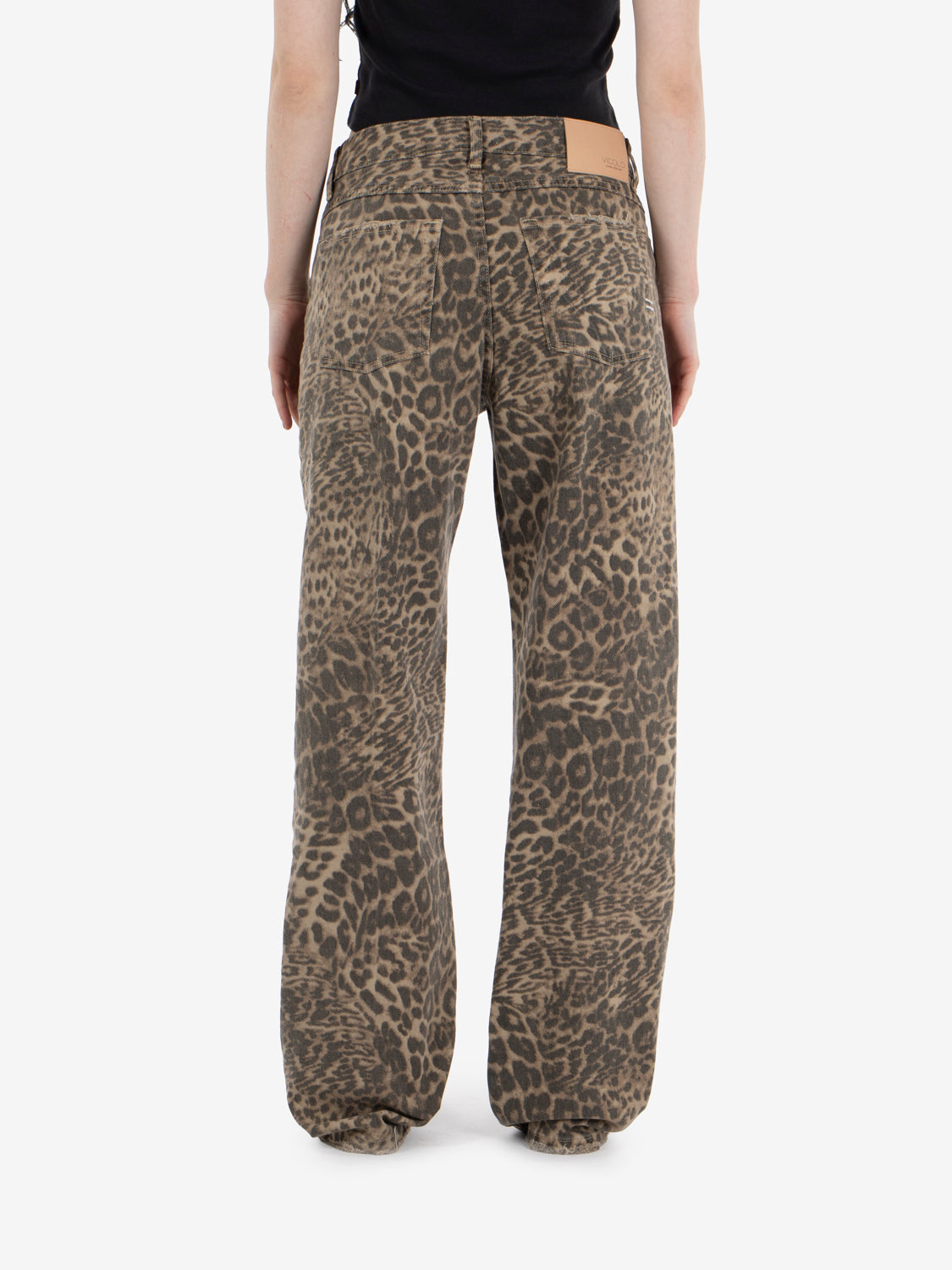 Melody spotted beige / dark brown jeans