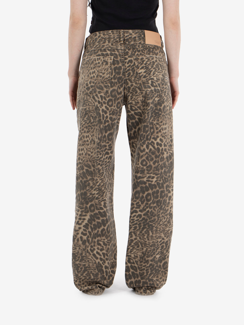 Melody spotted beige / dark brown jeans
