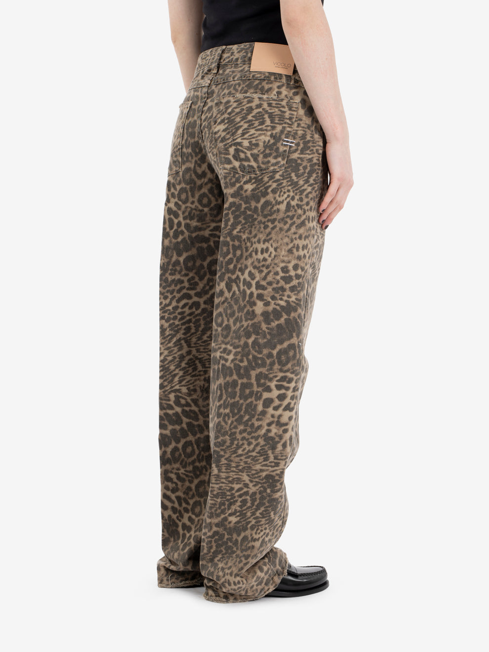 Melody spotted beige / dark brown jeans