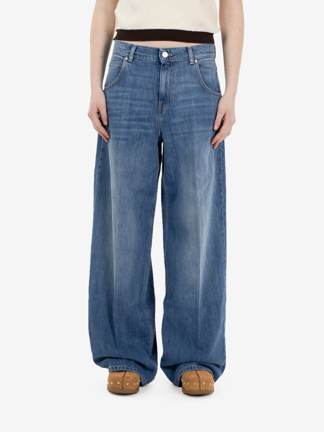 Jeans Mia baggy blu denim