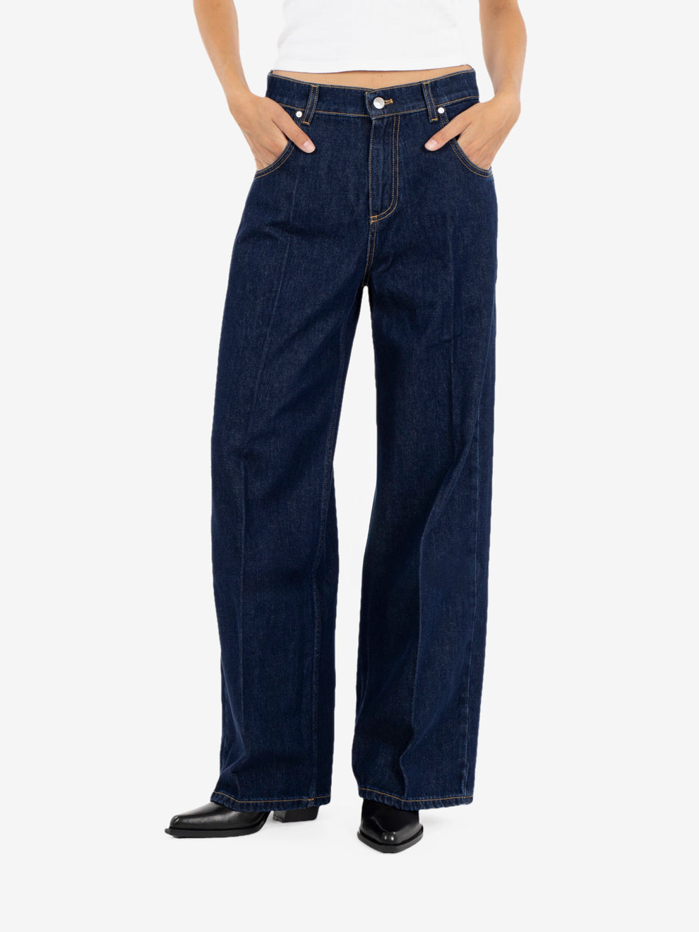 Jeans Mia baggy denim blu
