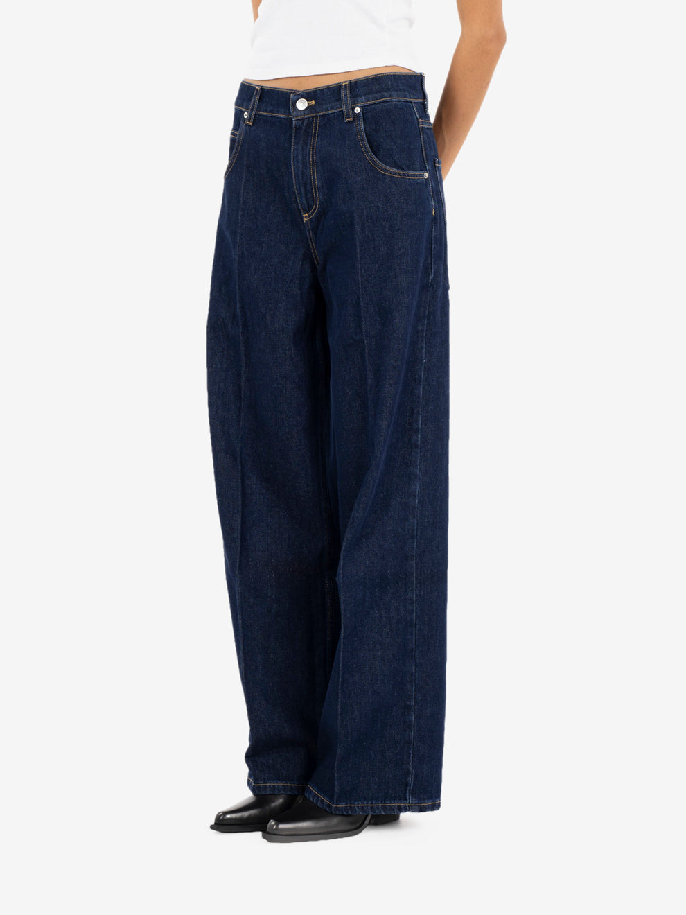 Jeans Mia baggy denim blu