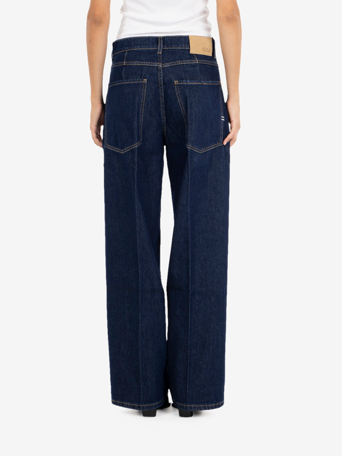 Jeans Mia baggy denim blu