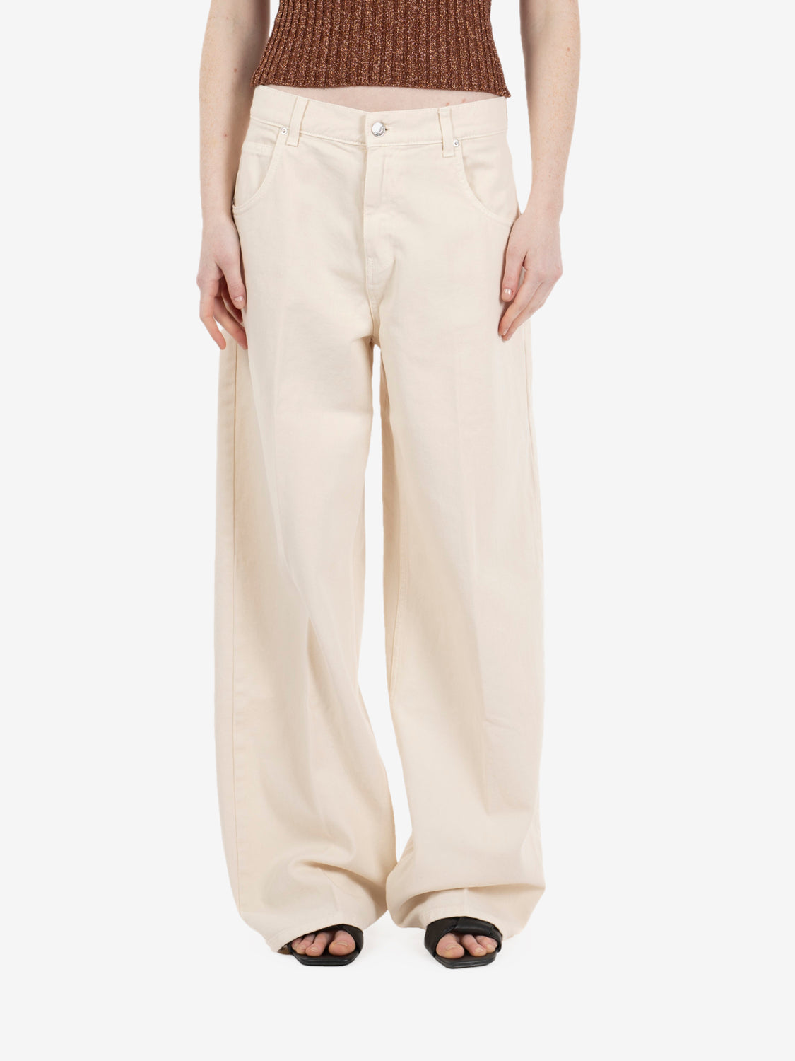 Jeans Mia baggy vaniglia