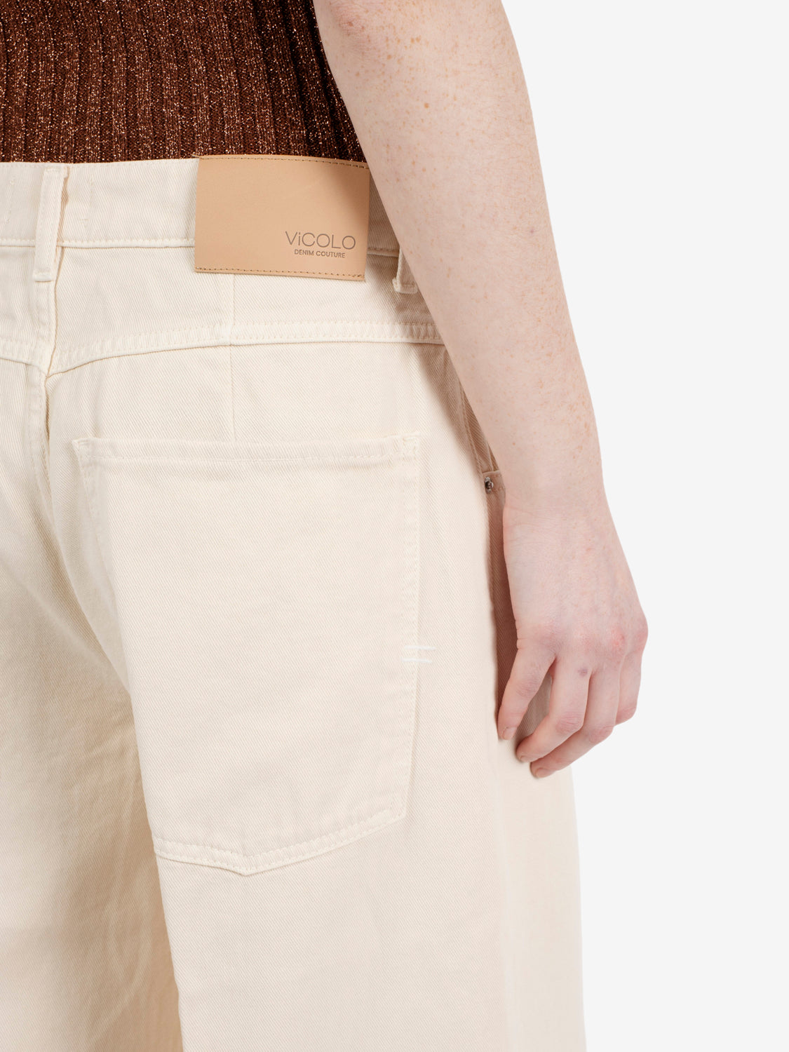 Jeans Mia baggy vaniglia