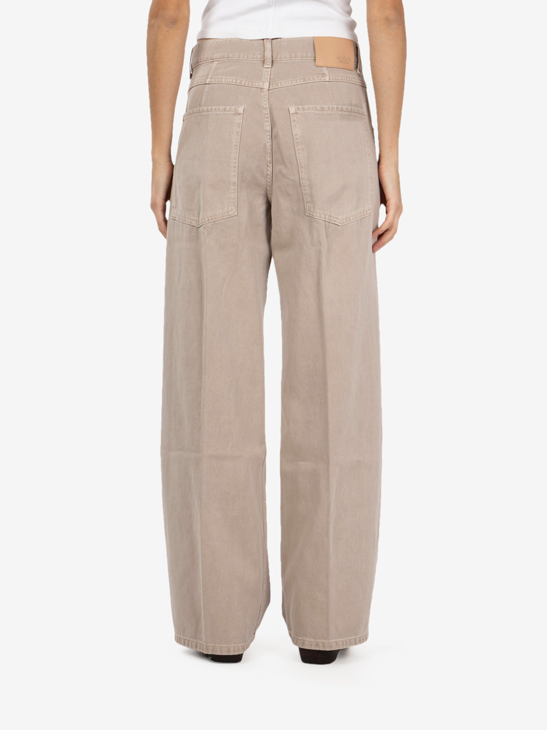 Jeans Mia wide taupe