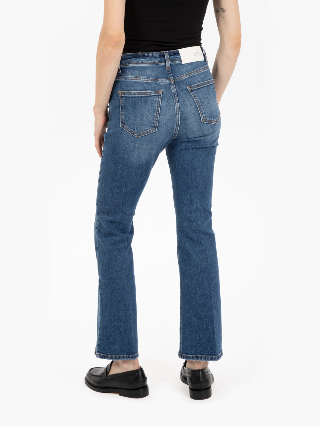 Jeans trombetta Giselle denim blu