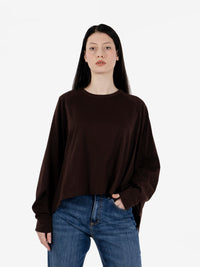 Dark brown long-sleeved jersey