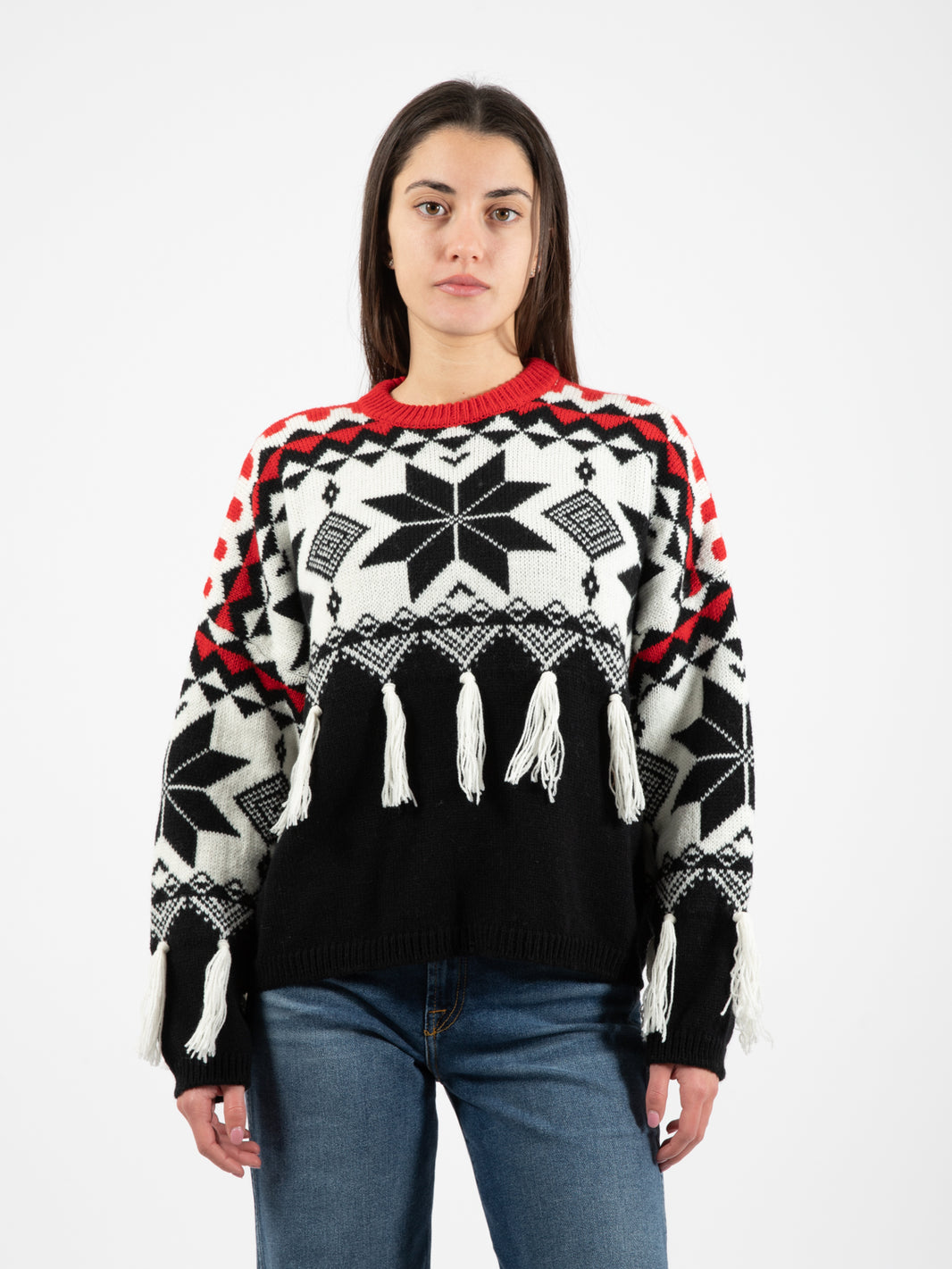 Maglione Christmas nero / multicolor