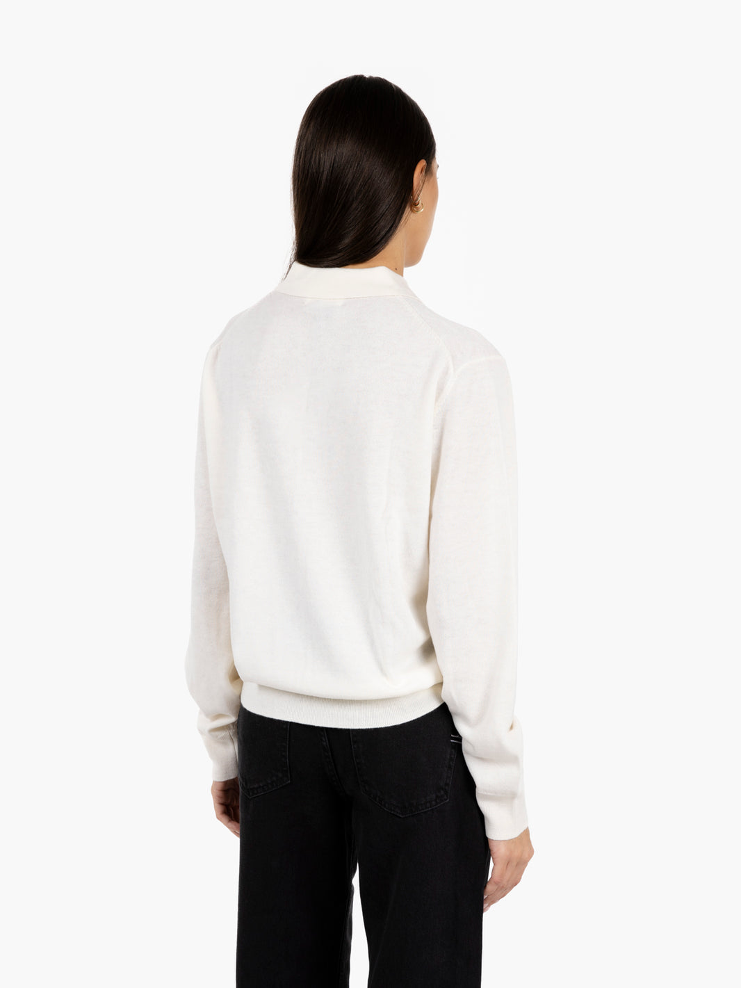 WHITE LONG-SLEEVE POLO SHIRT 22004_WHITE