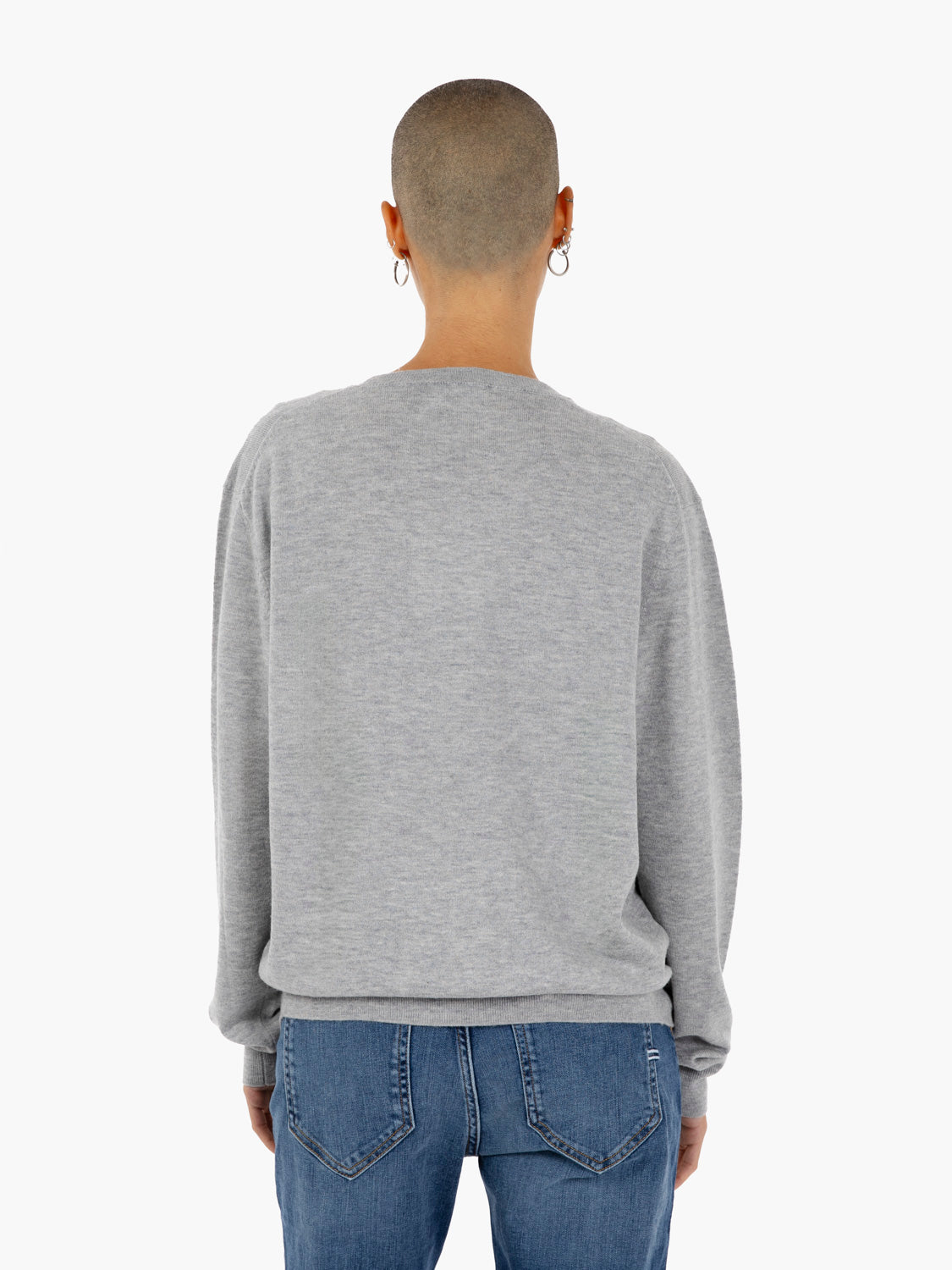 GREY WOOL CREW NECK 22007_GREY