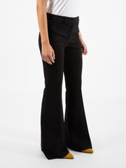 VICOLO - Pantalone elegante flare nero