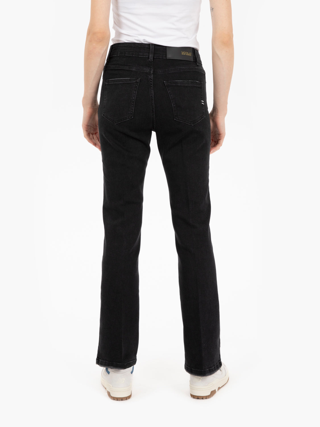 Pantalone in denim Gisele boot cut nero