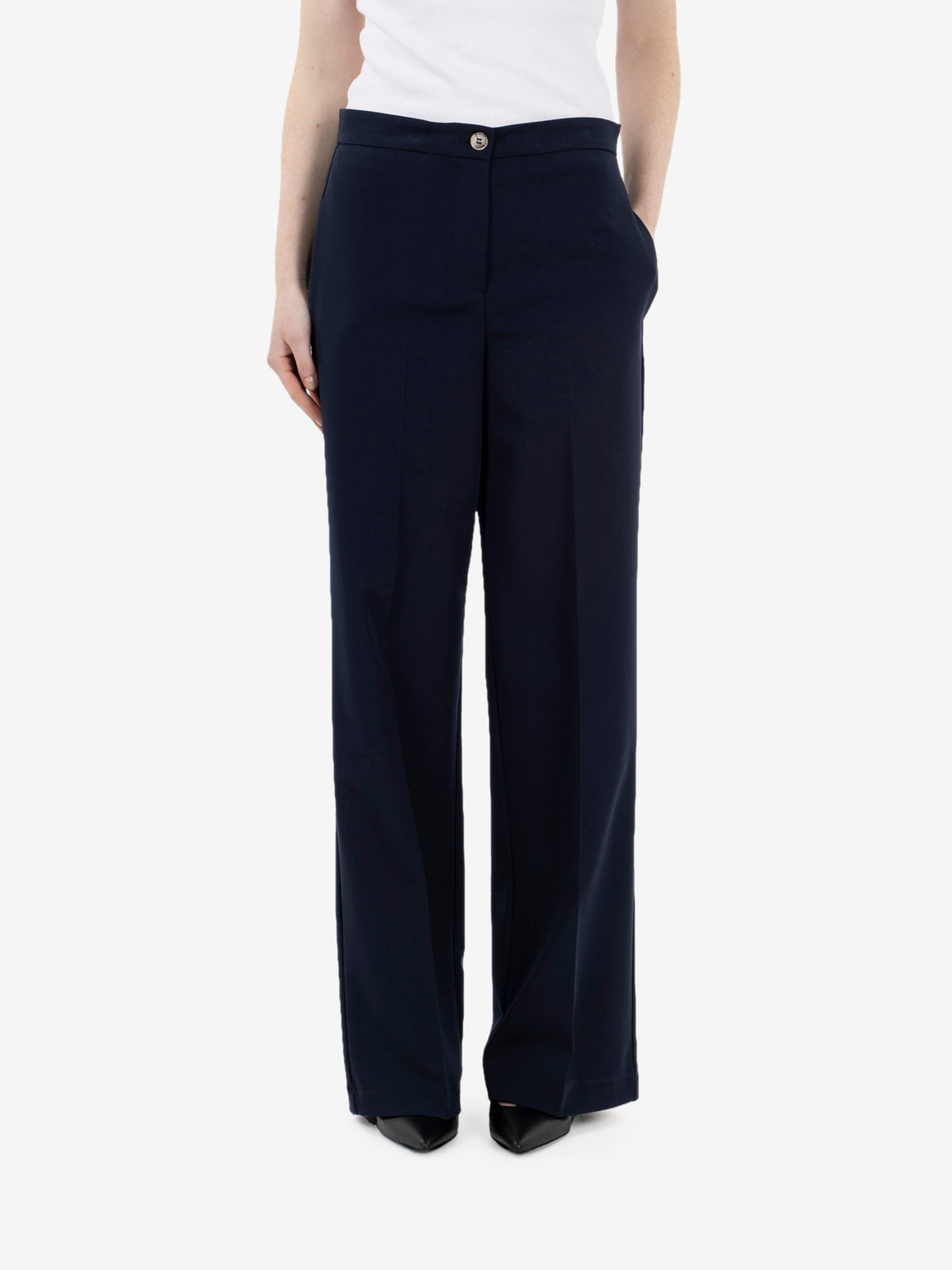 Blue palazzo pants