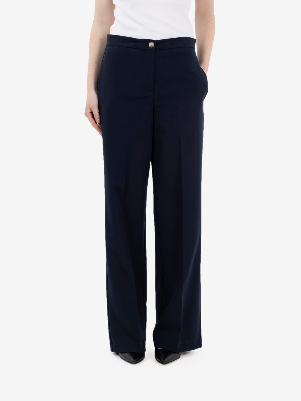 Blue palazzo pants