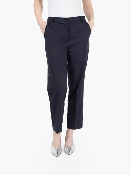 Pantaloni carrot fit blu