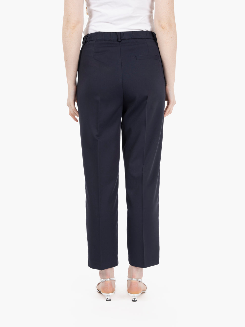 Pantaloni carrot fit blu