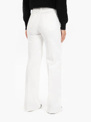 VICOLO - Pantaloni Lexie wide leg bianco