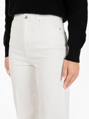 VICOLO - Pantaloni Lexie wide leg bianco