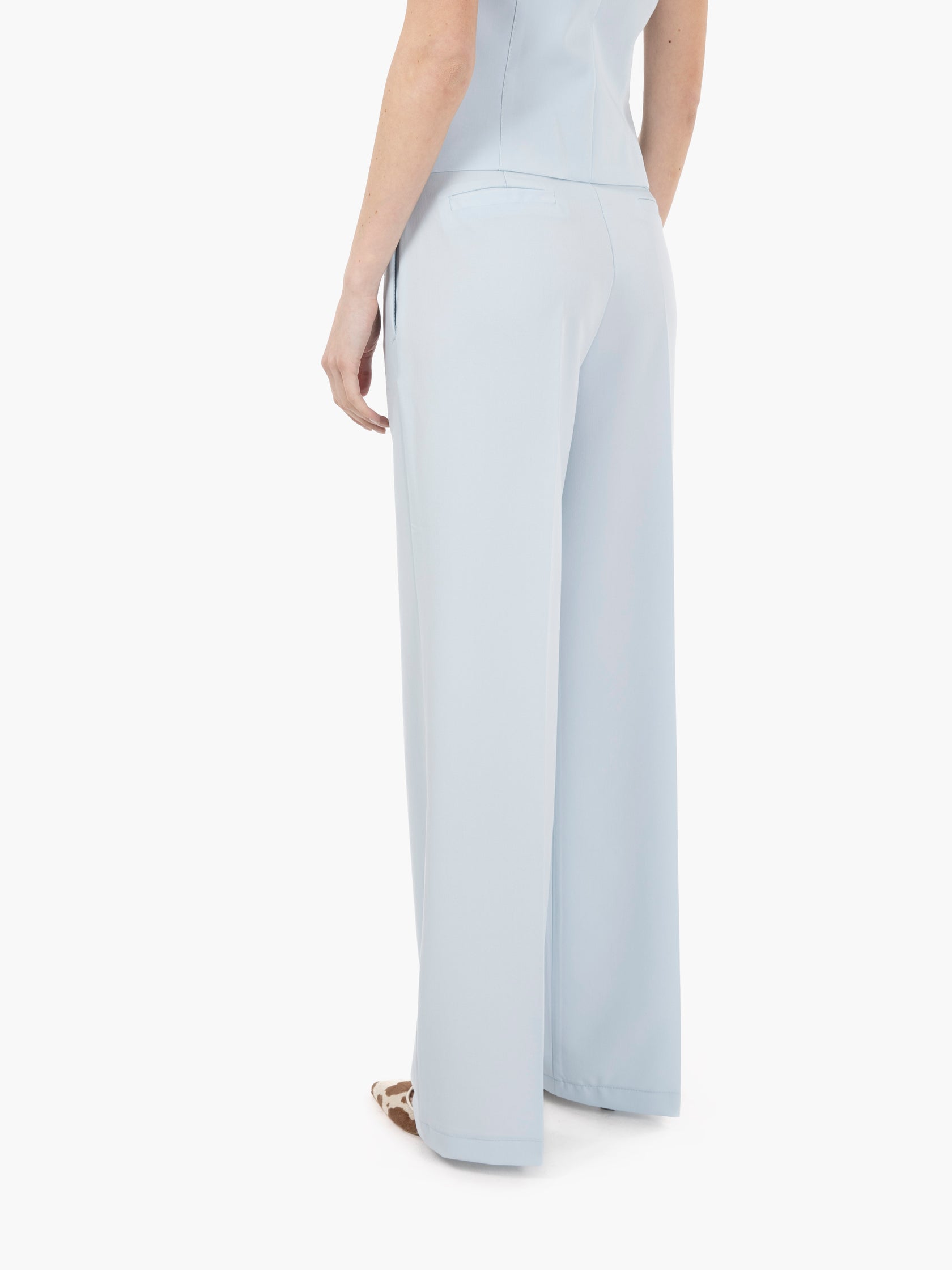 Pantaloni palazzo azzurro