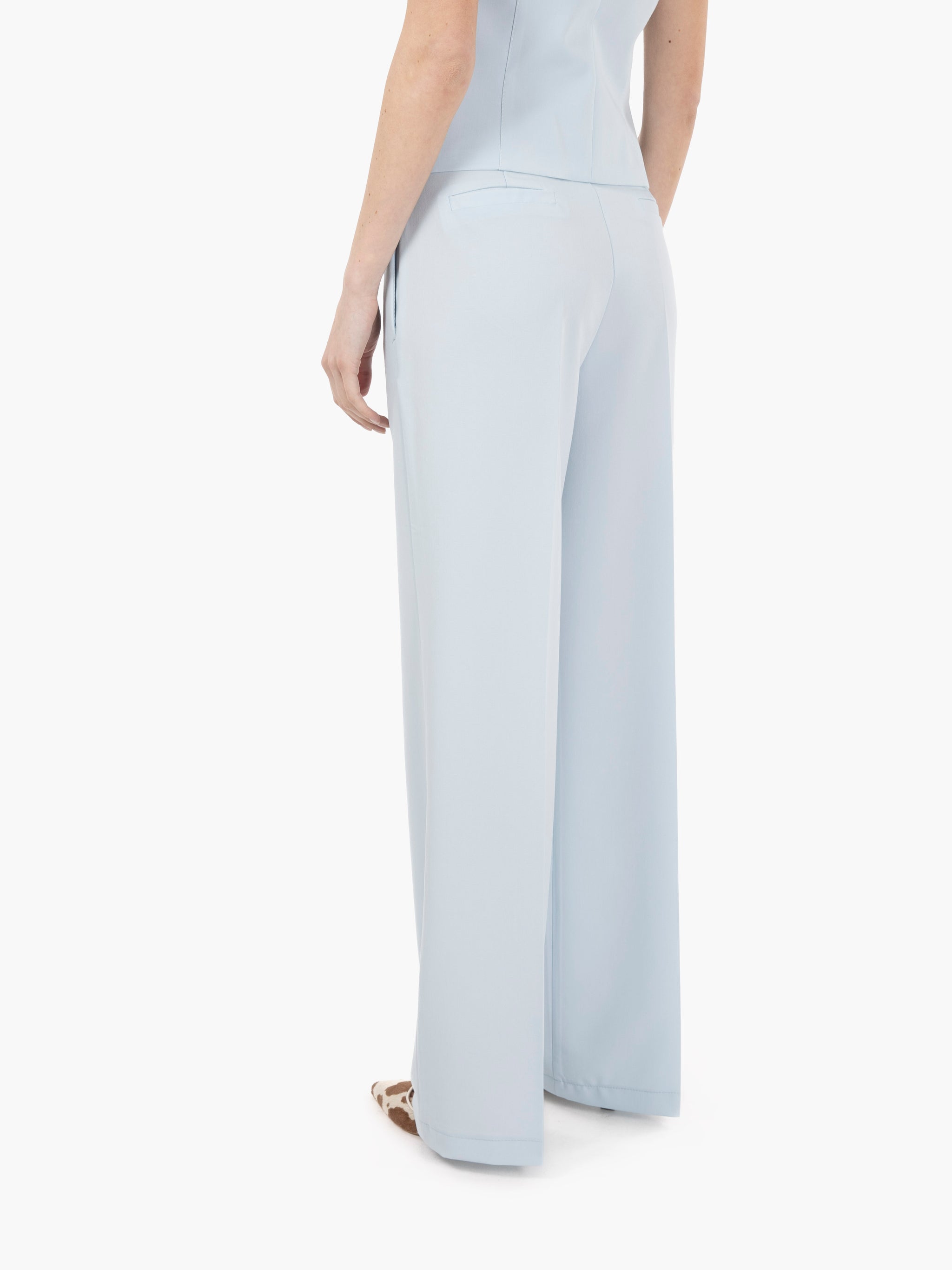 Pantaloni palazzo azzurro