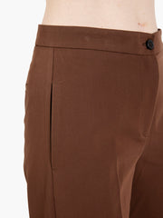 VICOLO - Pantaloni palazzo moro