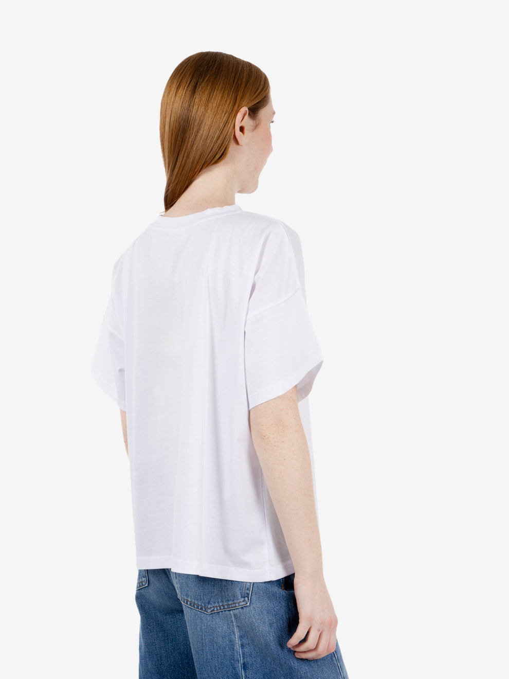 T-shirt box fit bianco