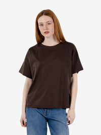 Dark brown box fit T-shirt