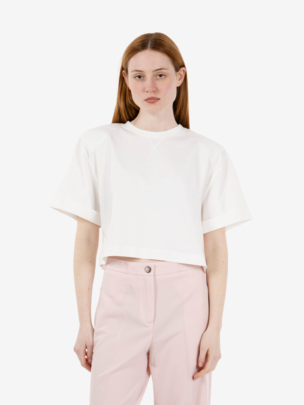 White crop top