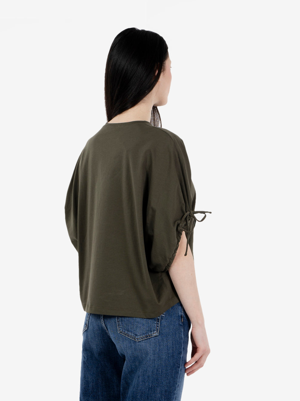 Oversized t-shirt with green ties