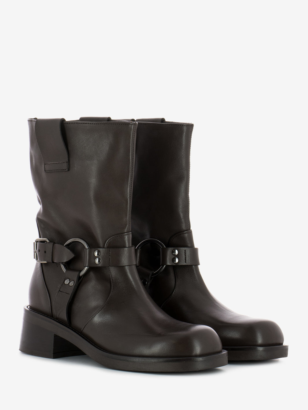 Stivale biker 981 Kansas testa di moro