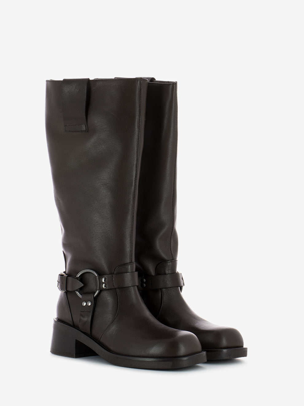 Stivali biker 980 kansas testa di moro