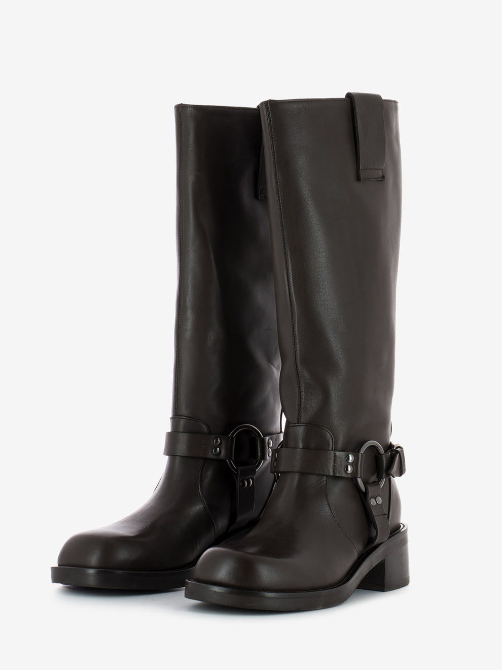 Stivali biker 980 kansas testa di moro