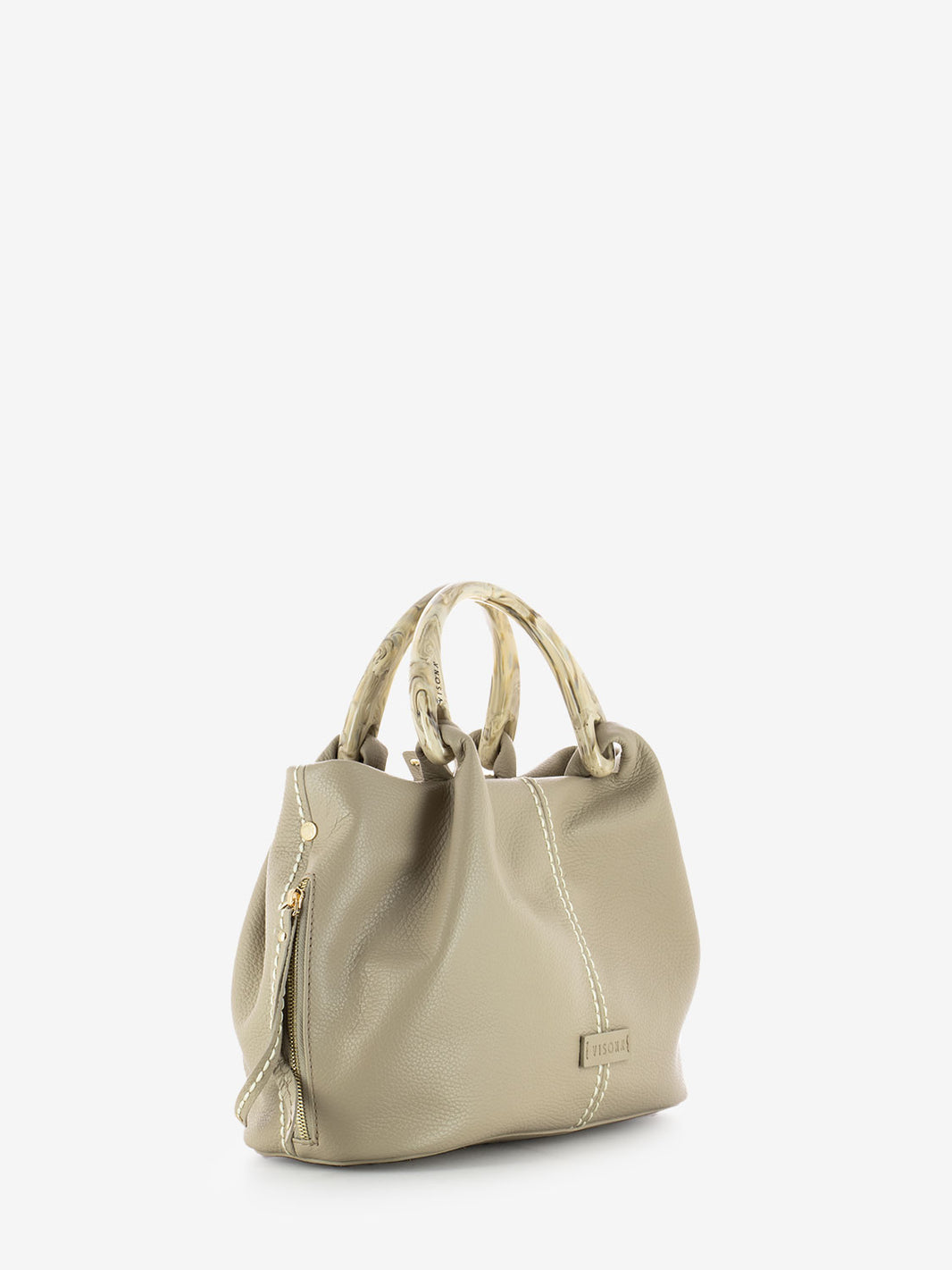 Borsa California a mano greige
