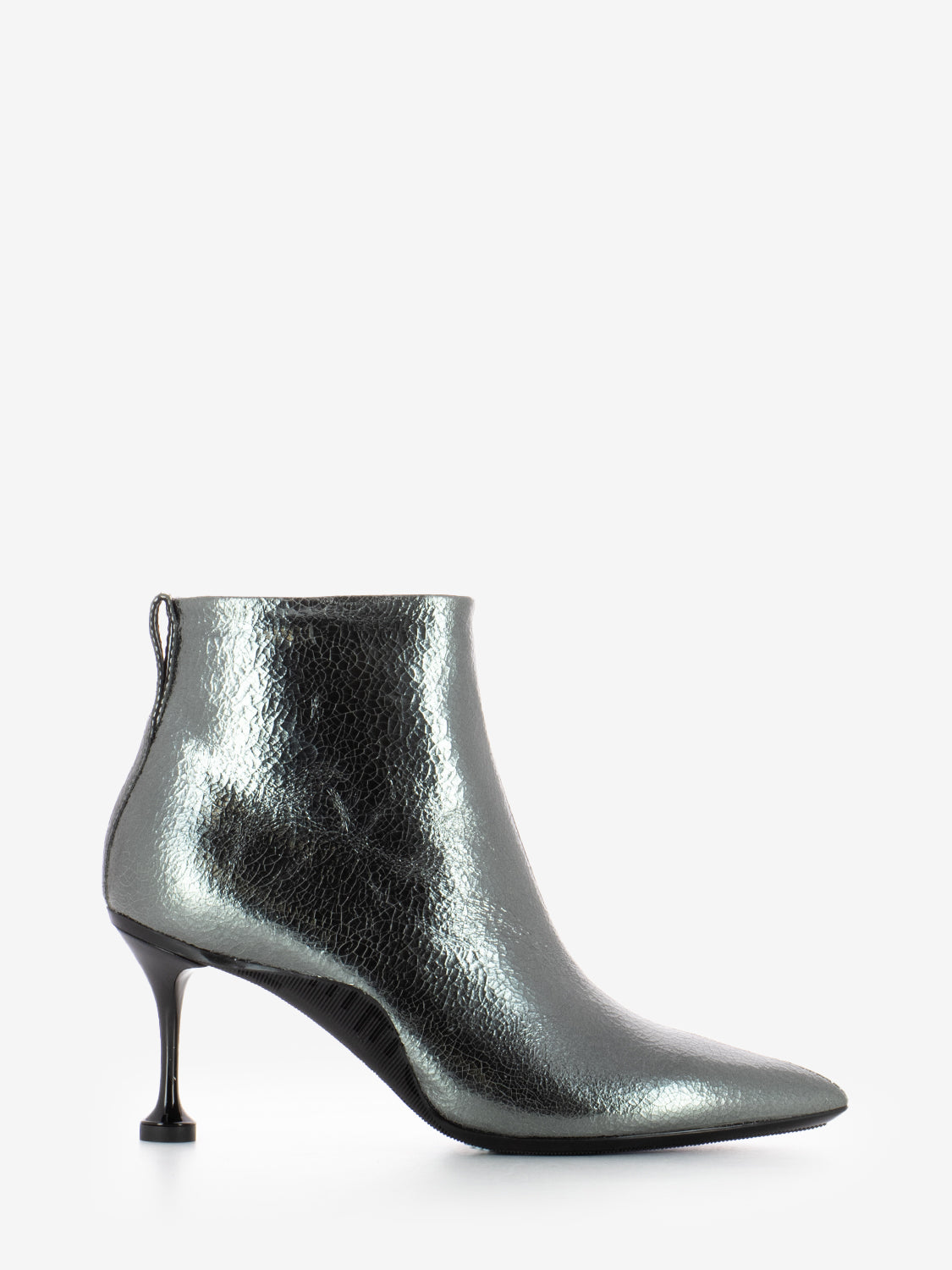 Cosmo Booty laminated Goat skin silver