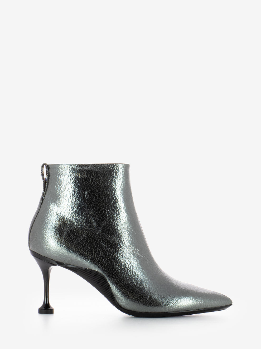 Cosmo Booty laminated Goat skin silver
