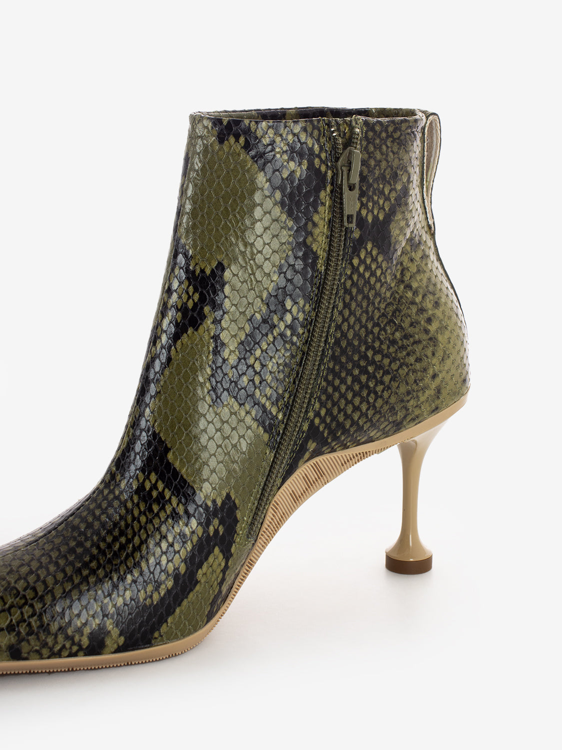 Cosmo Booty printed snake army green