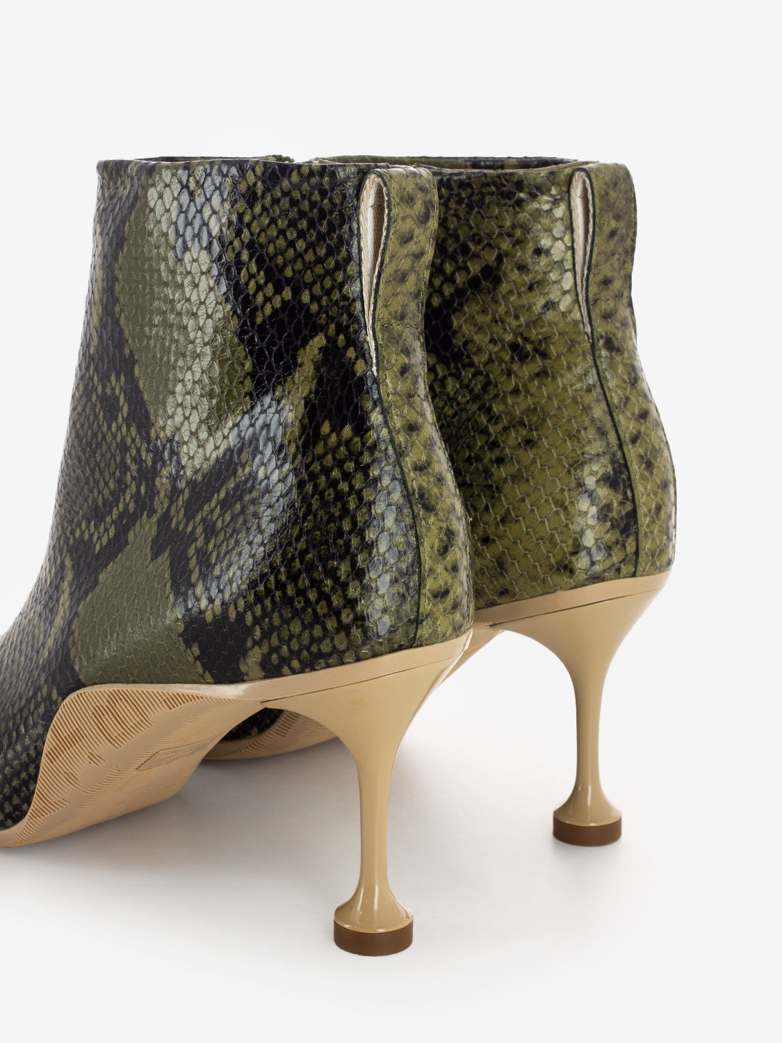 Cosmo Booty printed snake army green