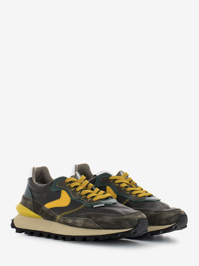 VOILE BLANCHE - Sneakers Qwark Hype Man army green / mustard