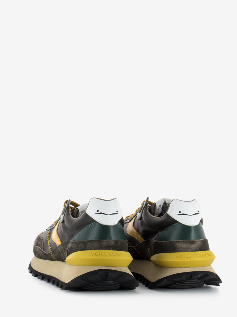 VOILE BLANCHE - Sneakers Qwark Hype Man army green / mustard