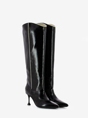 VOILE BLANCHE - Stivali Nashville in pelle shiny black