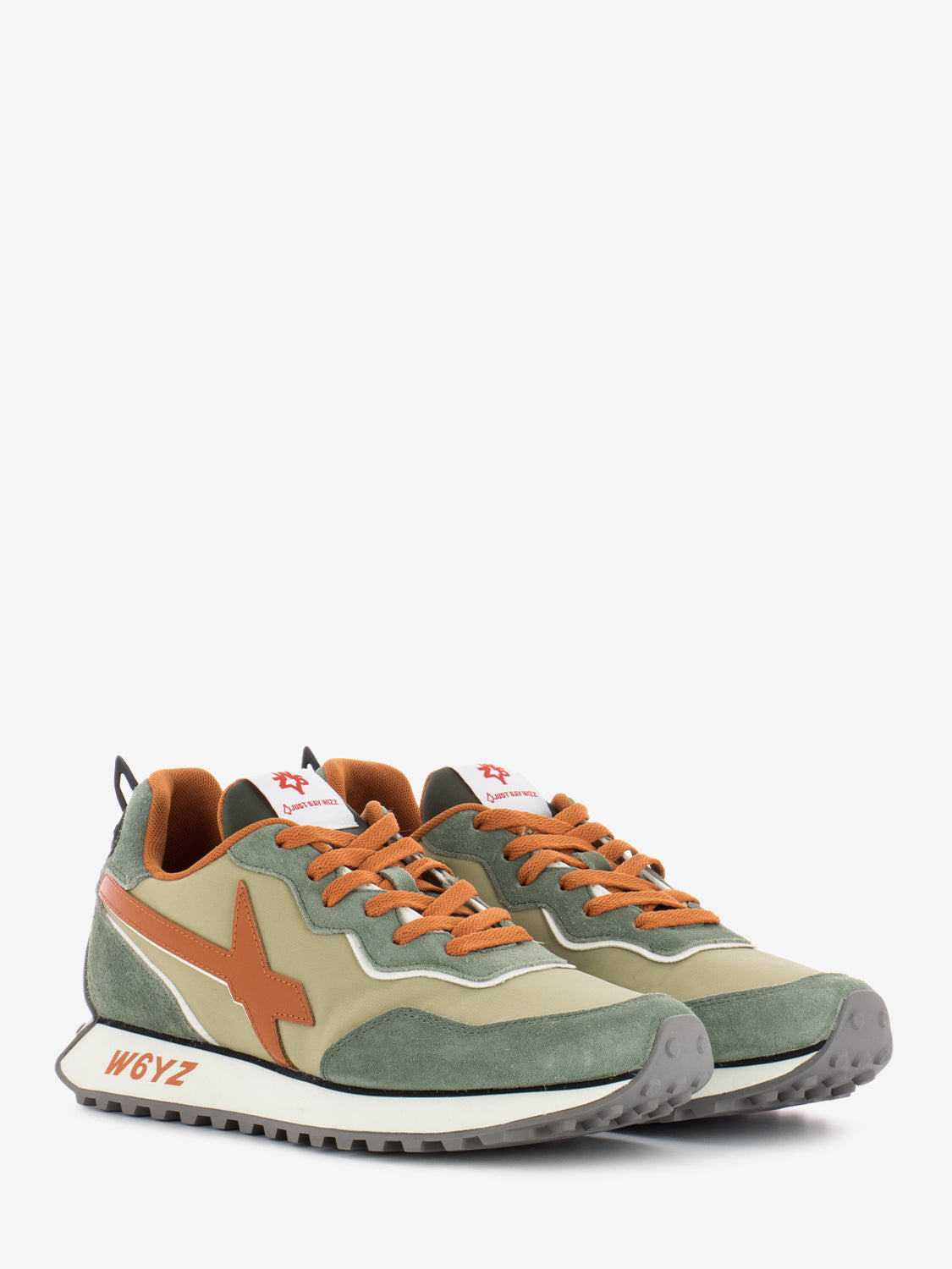 Sneakers Jet2 suede nylon vintage militare / stone