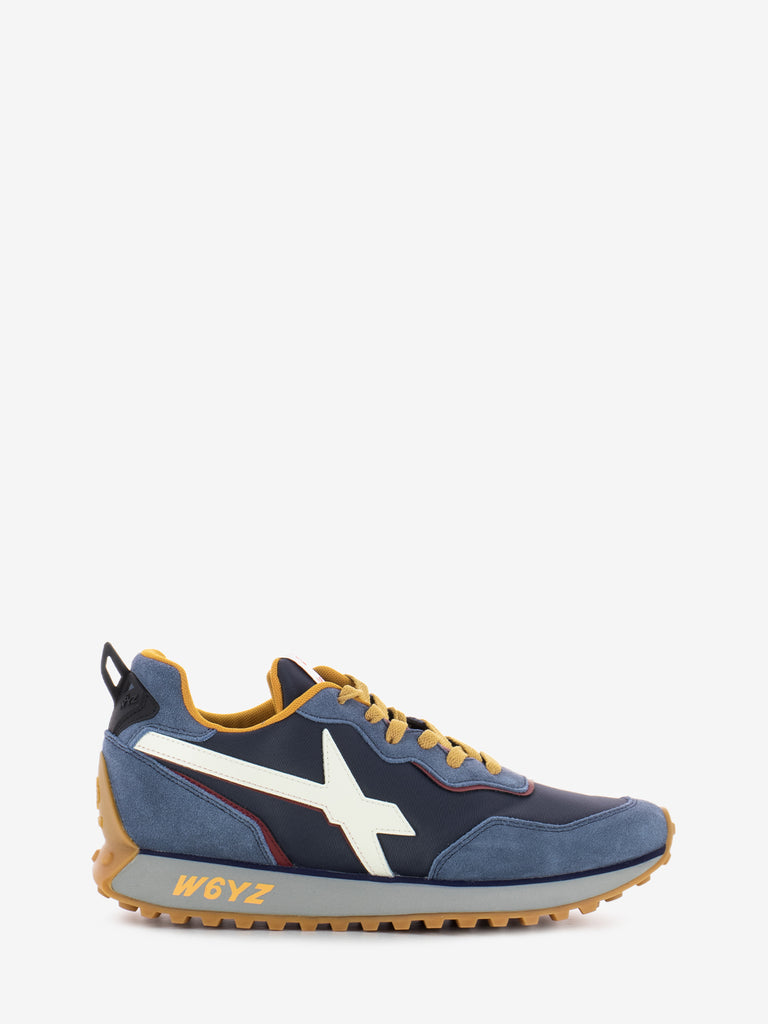 W6YZ - Sneakers Jet2- suede nylon vintage navy / bone