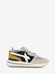 W6YZ - Sneakers Yak-W. Suede Metallic Nylon Stripe Sole cream / black