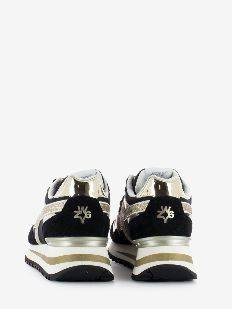 W6YZ - Sneakers Yak-W. Suede Nylon Glitter Stripe Sole black / multi