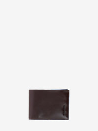 Wallet con porta documenti a ribalta mogano